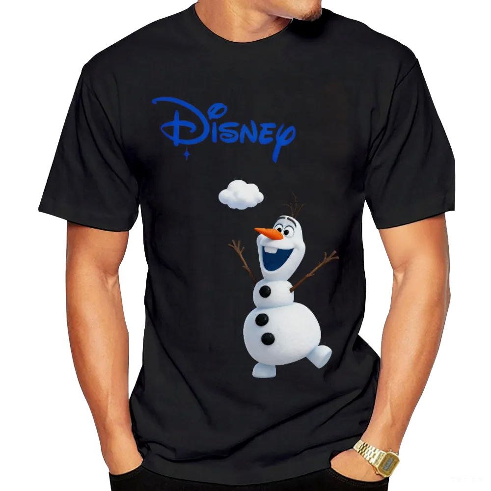 Disney Frozen Olaf Graphic Black Unisex T-Shirt