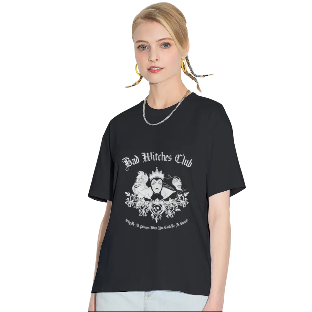 Disney Villains Bad Witches Club Group Shot Vintage T-Shirt