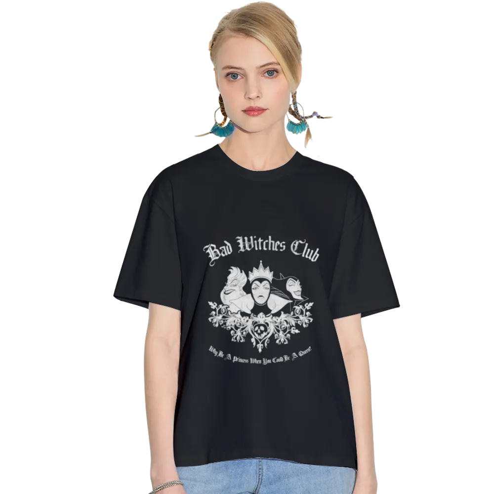 Disney Villains Bad Witches Club Group Shot Vintage T-Shirt