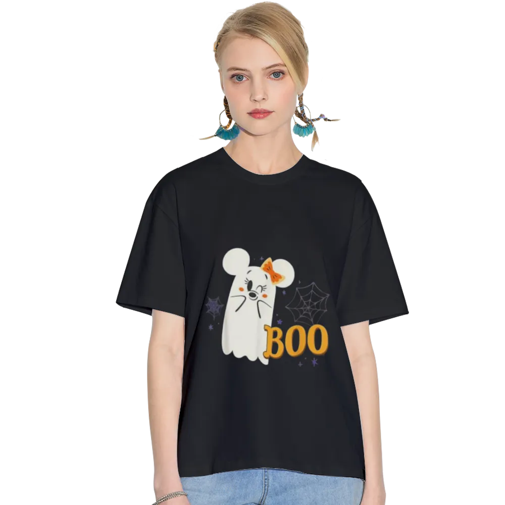 Disney Minnie Mouse Cute Little Ghost Boo Halloween T-Shirt