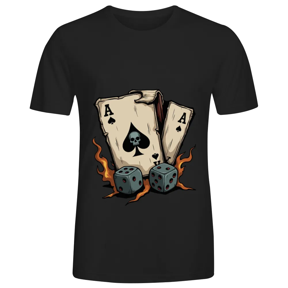 Vintage Ace of Spades & Dice Graphic Tee