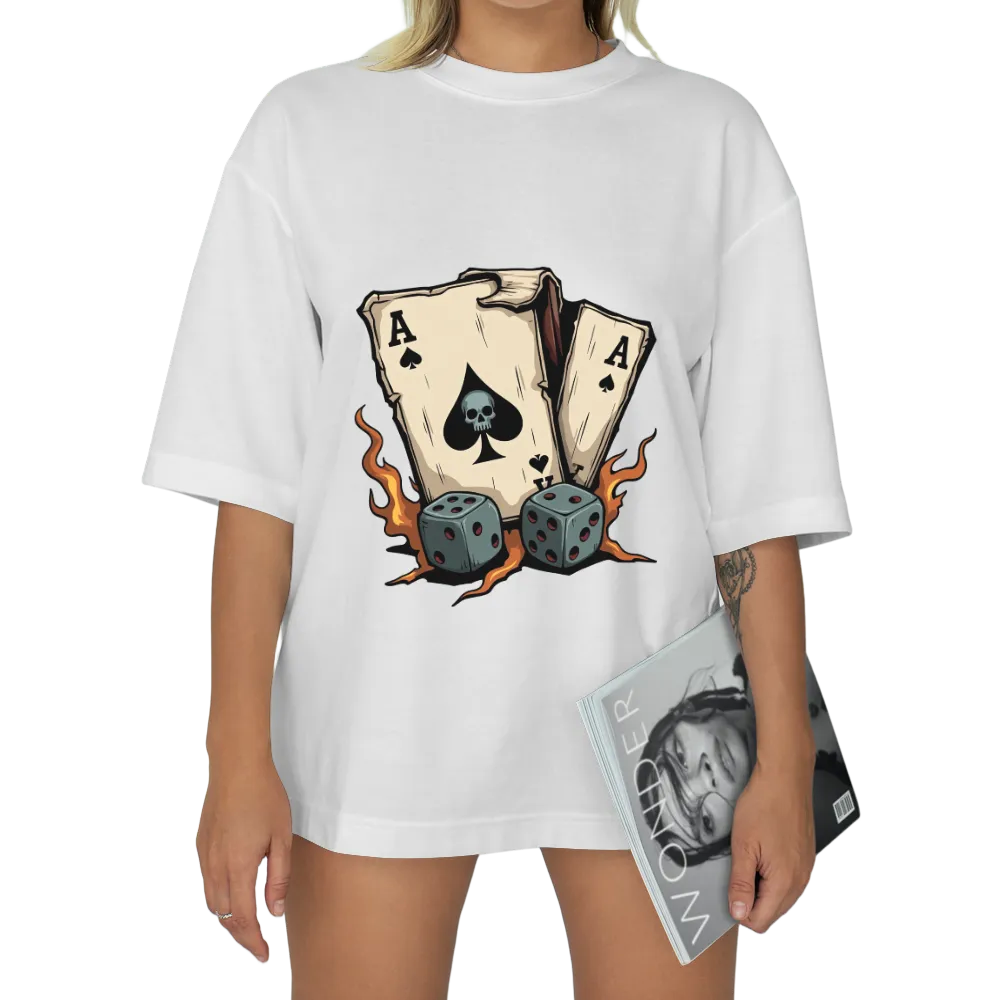 Vintage Ace of Spades & Dice Graphic Tee