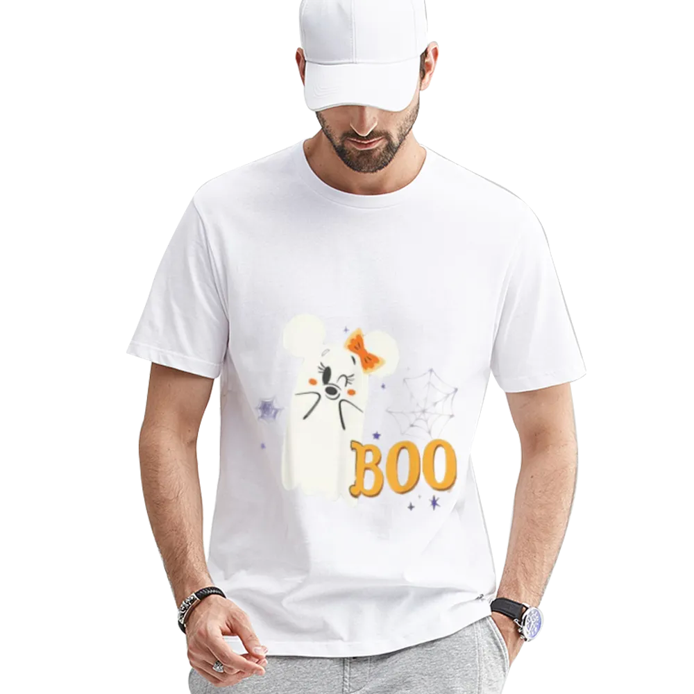 Disney Minnie Mouse Cute Little Ghost Boo Halloween T-Shirt