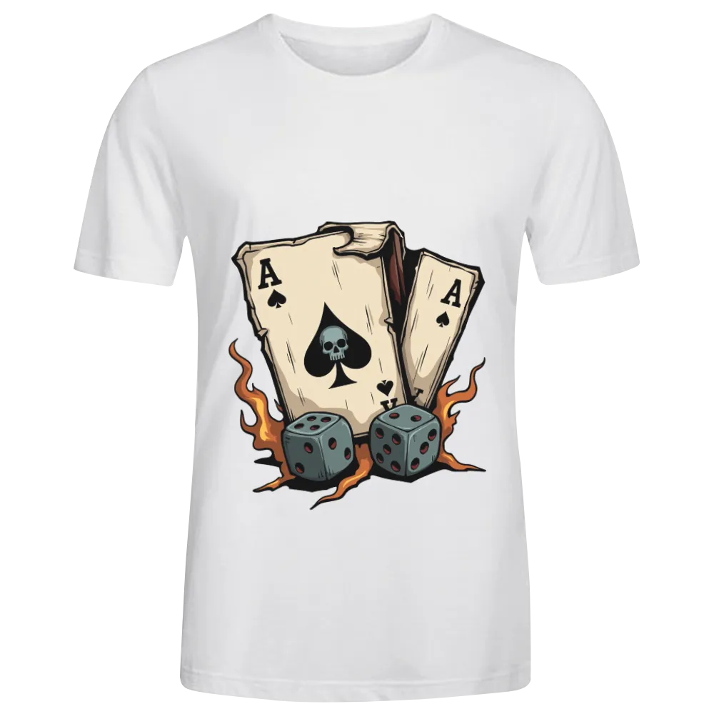 Vintage Ace of Spades & Dice Graphic Tee