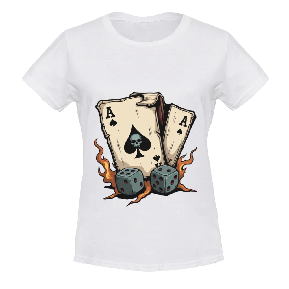 Vintage Ace of Spades & Dice Graphic Tee