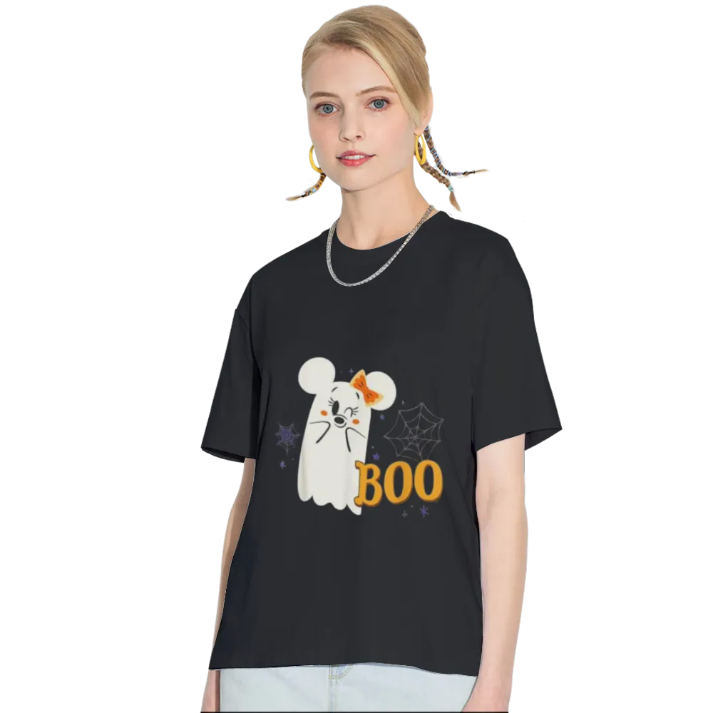 Disney Minnie Mouse Cute Little Ghost Boo Halloween T-Shirt