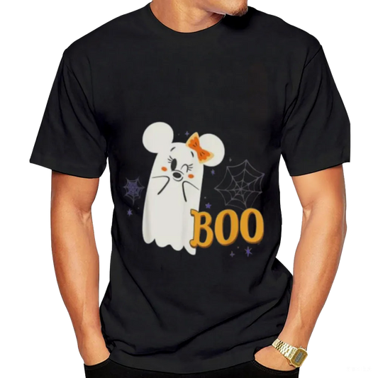 Disney Minnie Mouse Cute Little Ghost Boo Halloween T-Shirt