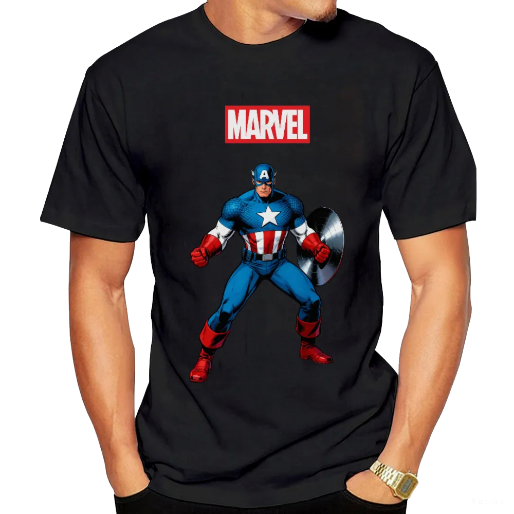 Marvel Captain America Graphic T - Shirt - Embrace the Spirit of Freedom and Justice!