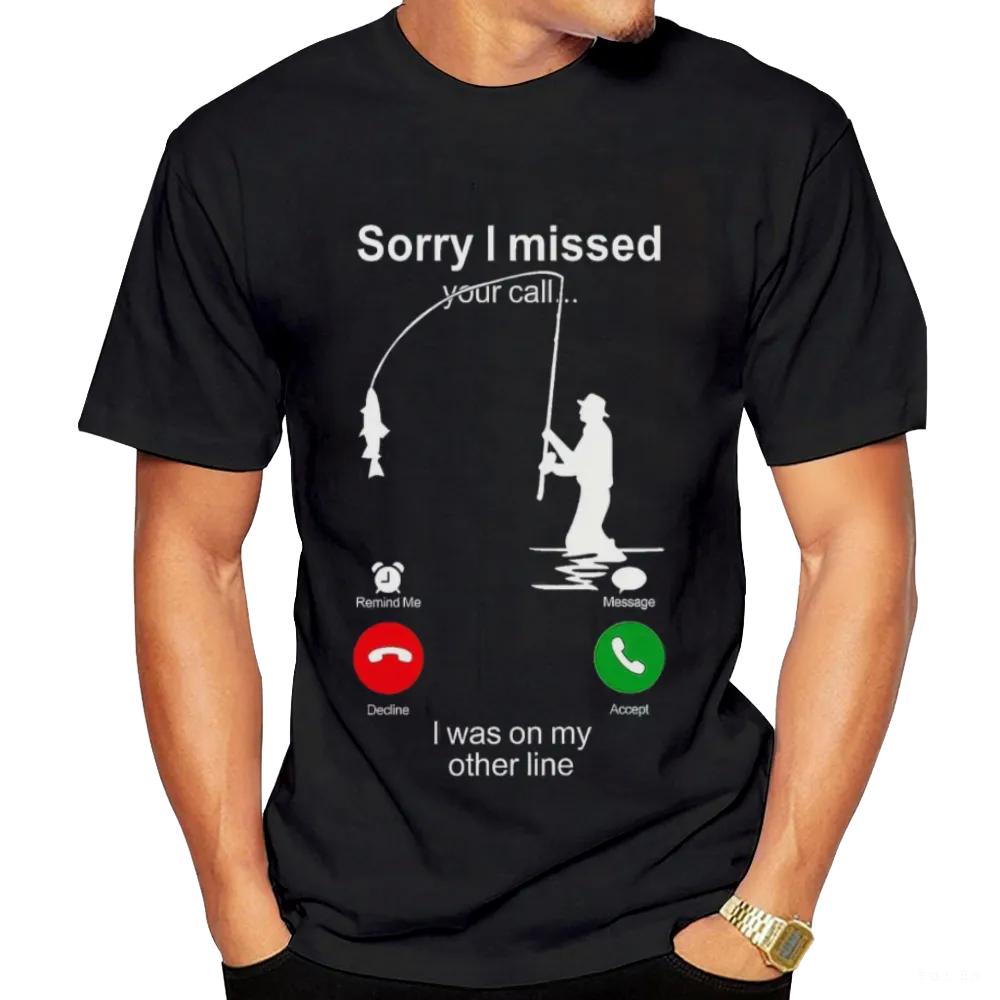Hilarious Fishing - Themed "Missed Call" T - Shirt | TikTok - Ready Humor
