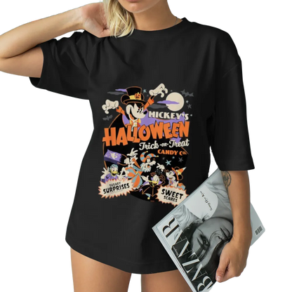 Trendy Mickey Halloween Graphic Tee | Perfect for Spooky Season Vibes