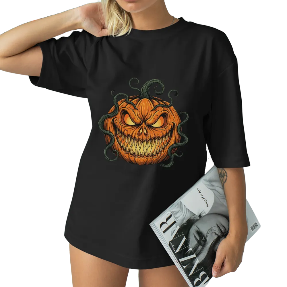 Scary Halloween Pumpkin Graphic Tee