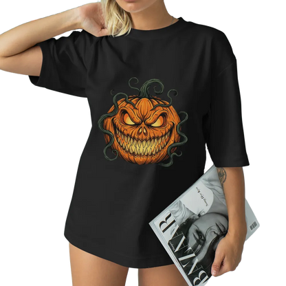 Scary Halloween Pumpkin Graphic Tee
