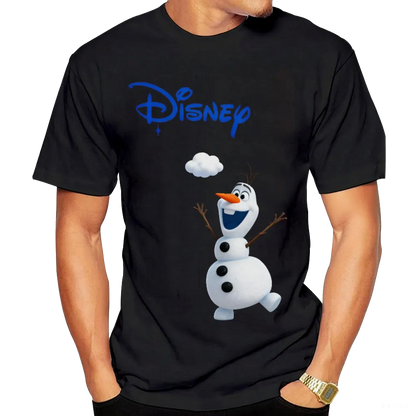 Disney Frozen Olaf Graphic Black Unisex T-Shirt