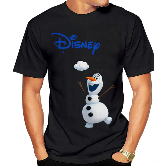 Disney Frozen Olaf Graphic Black Unisex T-Shirt