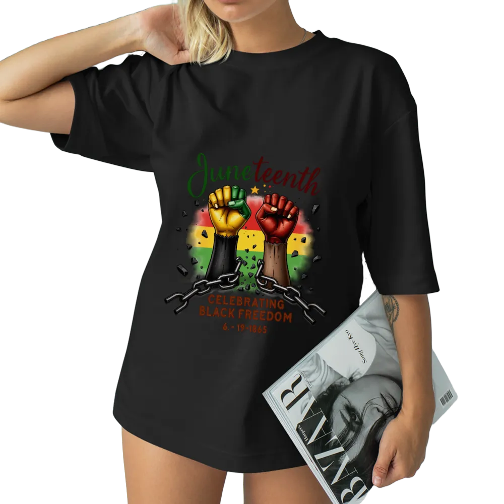 Juneteenth Celebration Graphic Tee - Commemorating Black Freedom
