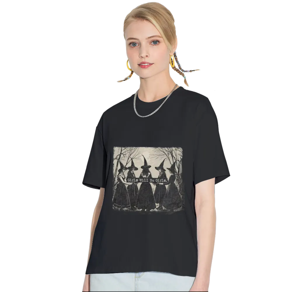 Basic Witch Halloween T Shirt Women Vintage Graphic Coffee Tees Shirt Short Sleeve Casual Funny Halloween Party Shirts