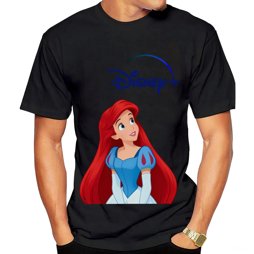 Disney+ The Little Mermaid Ariel Unisex Black T - Shirt