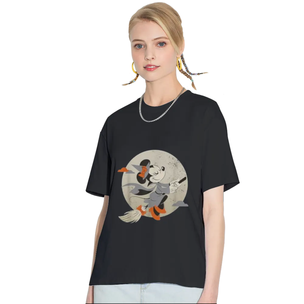Disney Minnie Mouse Flying Witch Costume Halloween T-Shirt