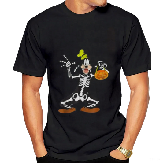Goofy Skeleton Halloween T-Shirt