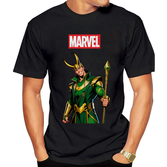 Marvel Loki Graphic T - Shirt - Channel the Mischievous Charm of the God of Mischief!