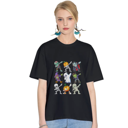 Dabbing Halloween Boys Skeleton Zombie Scary Pumpkin Mummy T-Shirt