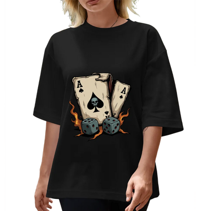 Vintage Ace of Spades & Dice Graphic Tee