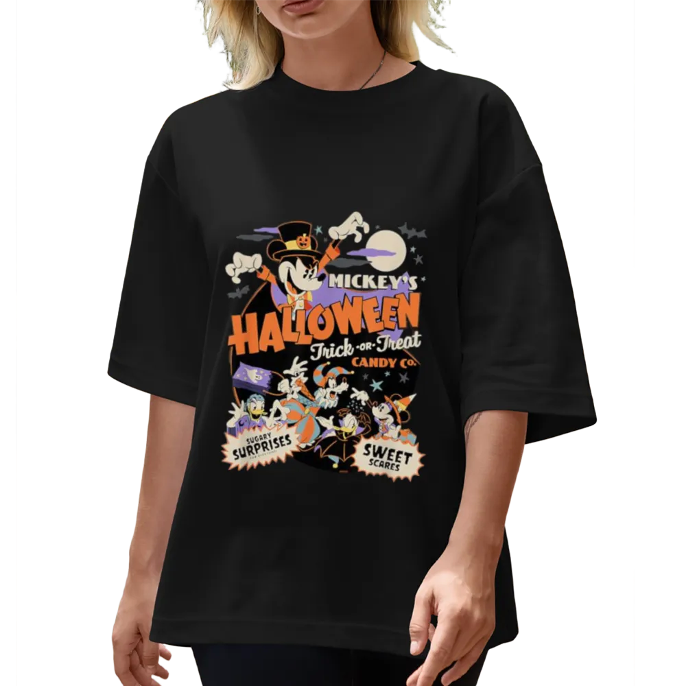 Trendy Mickey Halloween Graphic Tee | Perfect for Spooky Season Vibes
