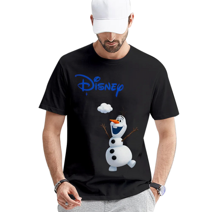 Disney Frozen Olaf Graphic Black Unisex T-Shirt