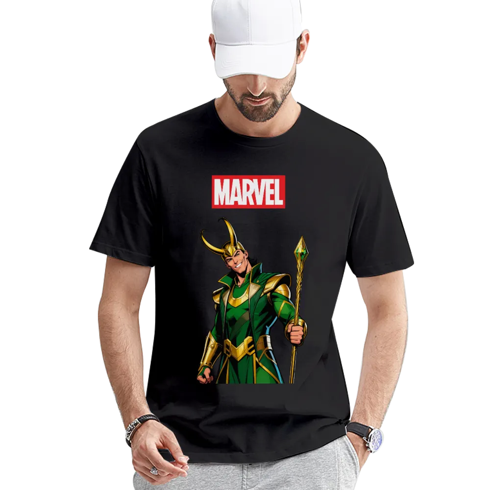 Marvel Loki Graphic T - Shirt - Channel the Mischievous Charm of the God of Mischief!