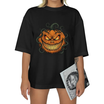 Scary Halloween Pumpkin Graphic Tee