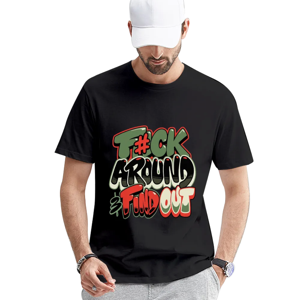 Edgy "F#ck Around & Find Out" Graffiti - Style Graphic Tee