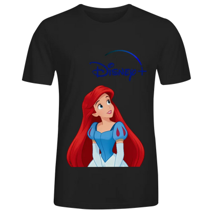 Disney+ The Little Mermaid Ariel Unisex Black T - Shirt