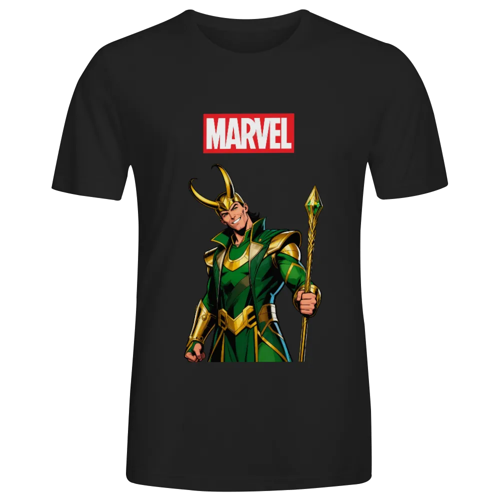 Marvel Loki Graphic T - Shirt - Channel the Mischievous Charm of the God of Mischief!