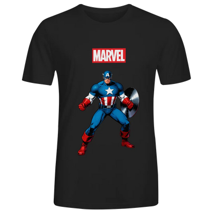 Marvel Captain America Graphic T - Shirt - Embrace the Spirit of Freedom and Justice!