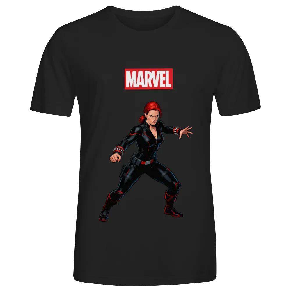 Marvel Black Widow Graphic T - Shirt - Unleash the Grace and Power of the World's Deadliest Spy!