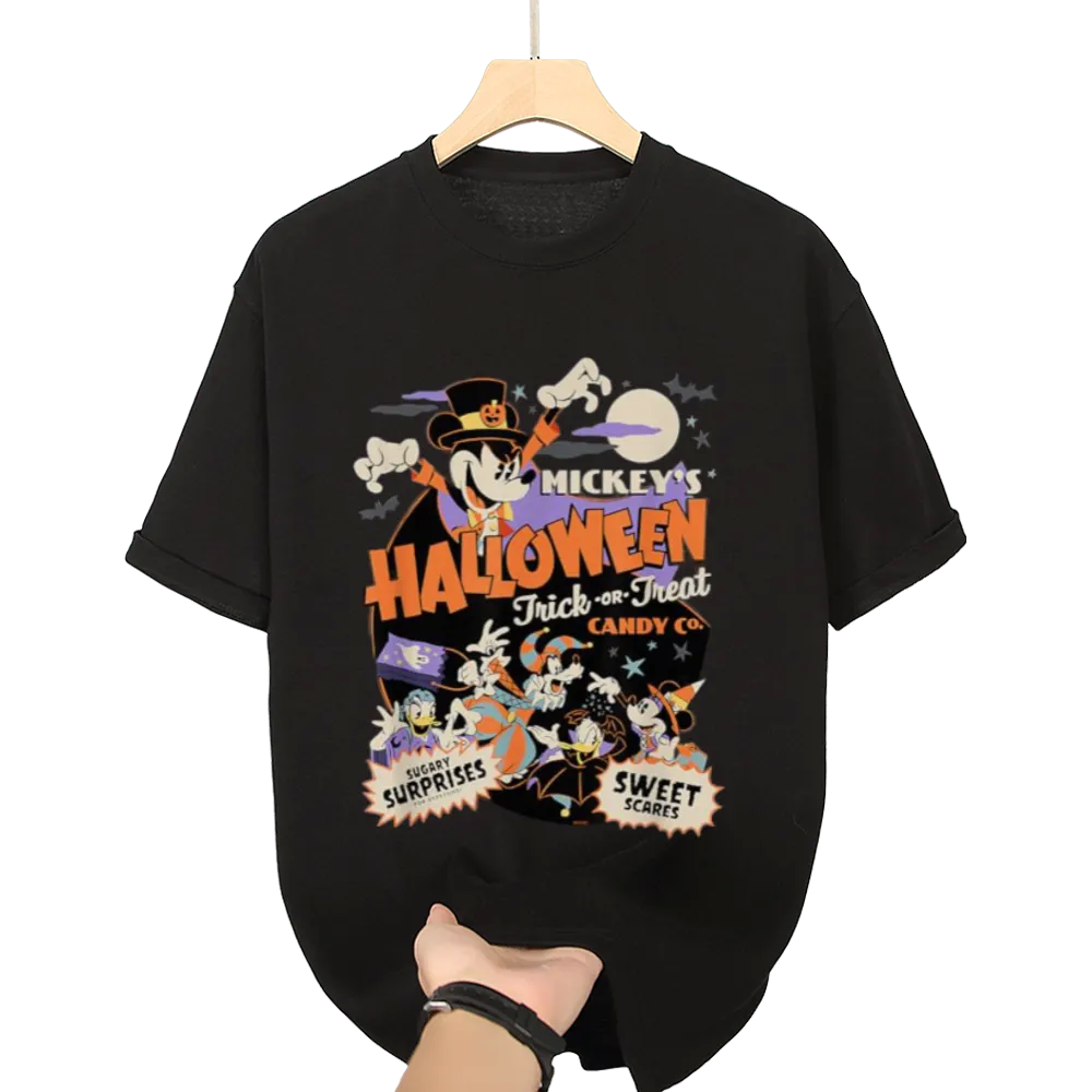 Trendy Mickey Halloween Graphic Tee | Perfect for Spooky Season Vibes