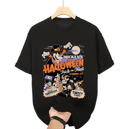 Trendy Mickey Halloween Graphic Tee | Perfect for Spooky Season Vibes