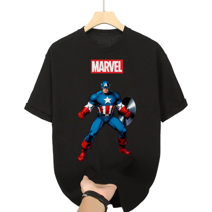 Marvel Captain America Graphic T - Shirt - Embrace the Spirit of Freedom and Justice!