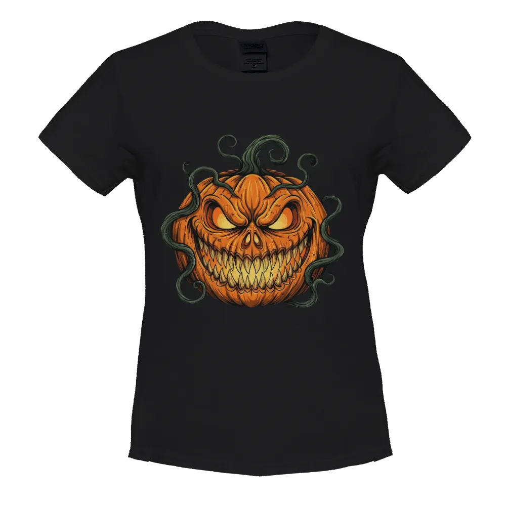 Scary Halloween Pumpkin Graphic Tee
