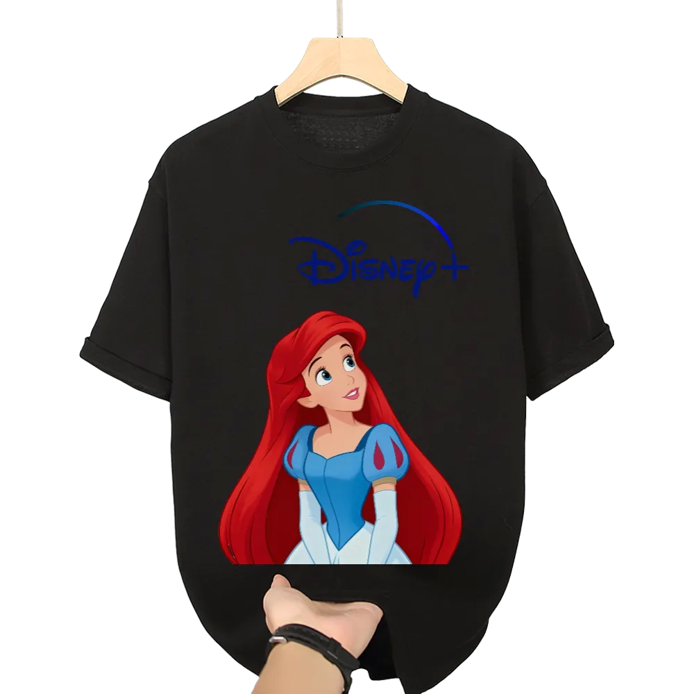 Disney+ The Little Mermaid Ariel Unisex Black T - Shirt