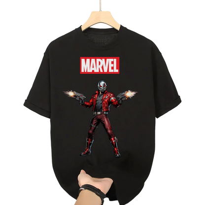Marvel Star - Lord Graphic T - Shirt - Embrace the Swagger of the Galaxy's Legendary Outlaw!