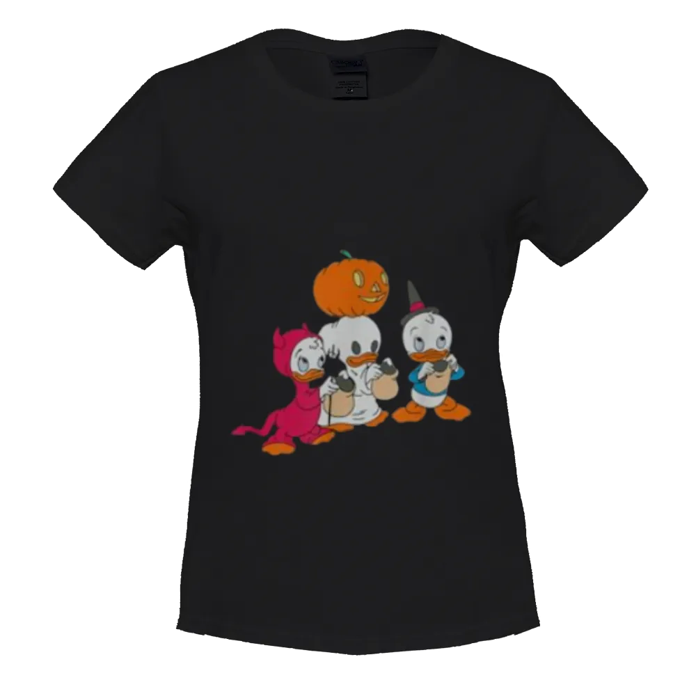 DuckTales Halloween Trick Or Treat Costume Portrait T-Shirt