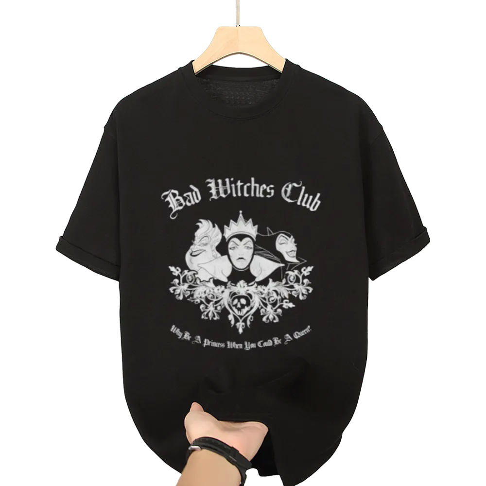 Disney Villains Bad Witches Club Group Shot Vintage T-Shirt
