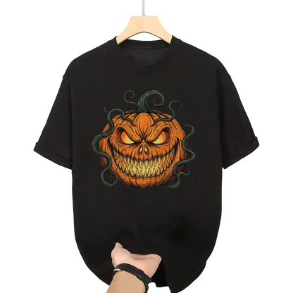 Scary Halloween Pumpkin Graphic Tee