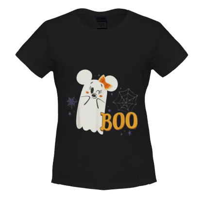Disney Minnie Mouse Cute Little Ghost Boo Halloween T-Shirt