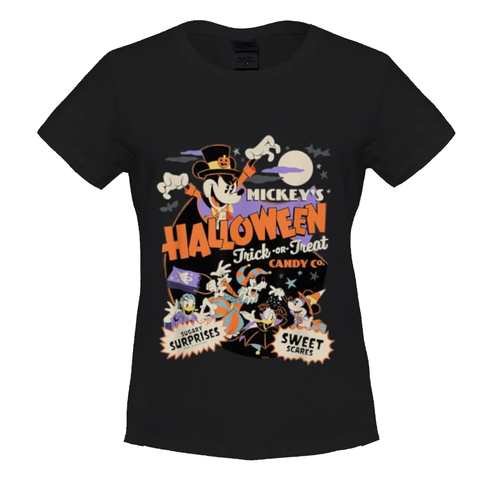 Trendy Mickey Halloween Graphic Tee | Perfect for Spooky Season Vibes