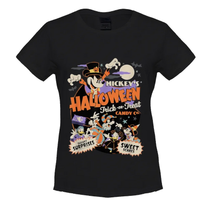Trendy Mickey Halloween Graphic Tee | Perfect for Spooky Season Vibes
