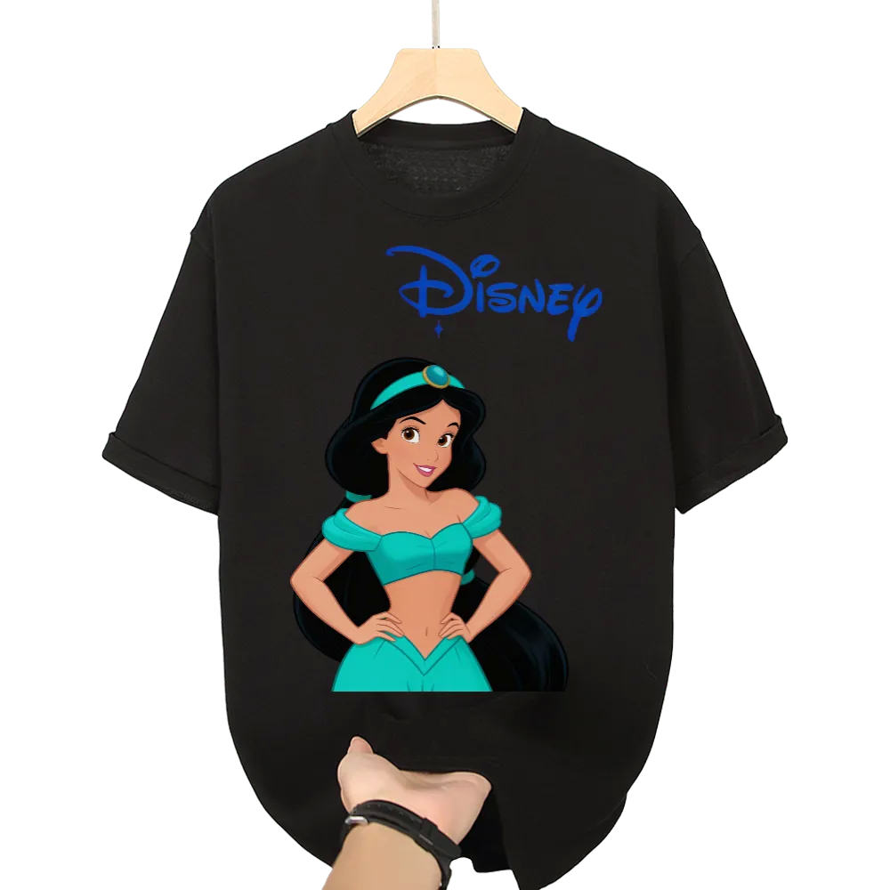 Disney Jasmine Unisex Black T - Shirt