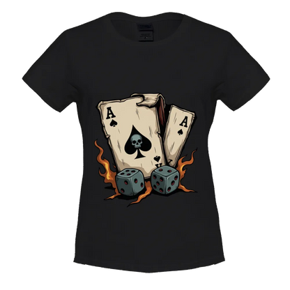 Vintage Ace of Spades & Dice Graphic Tee