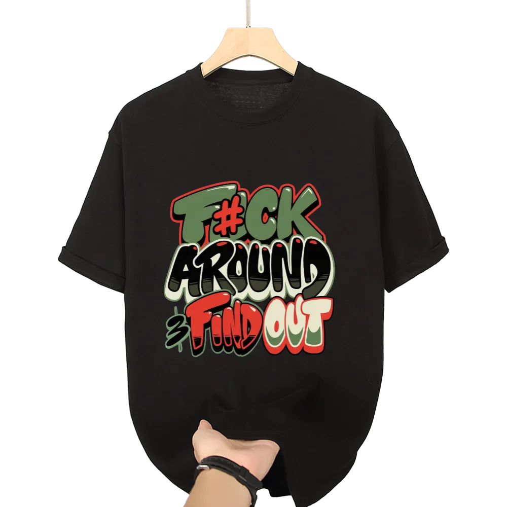 Edgy "F#ck Around & Find Out" Graffiti - Style Graphic Tee